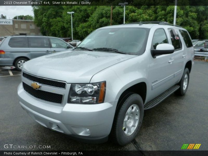 Silver Ice Metallic / Ebony 2013 Chevrolet Tahoe LT 4x4