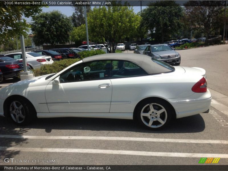 Alabaster White / Ash 2006 Mercedes-Benz CLK 500 Cabriolet