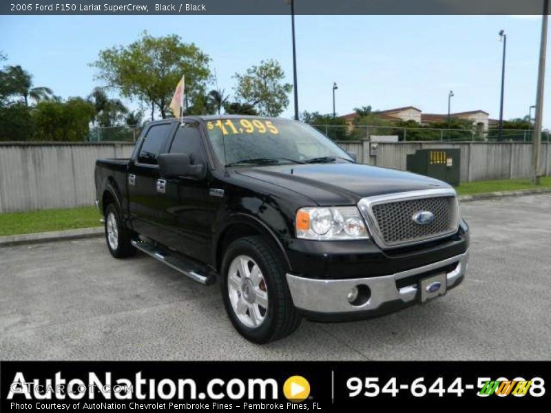 Black / Black 2006 Ford F150 Lariat SuperCrew