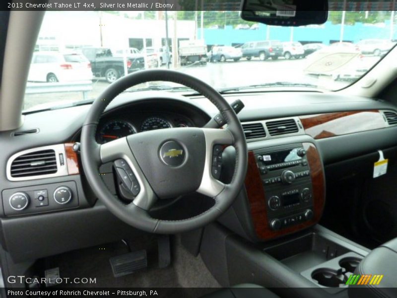 Silver Ice Metallic / Ebony 2013 Chevrolet Tahoe LT 4x4