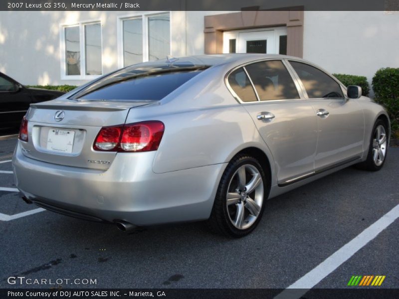 Mercury Metallic / Black 2007 Lexus GS 350