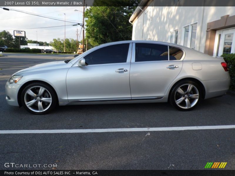 Mercury Metallic / Black 2007 Lexus GS 350