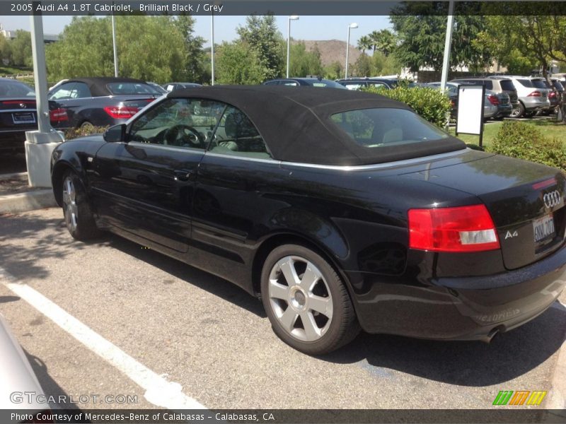 Brilliant Black / Grey 2005 Audi A4 1.8T Cabriolet