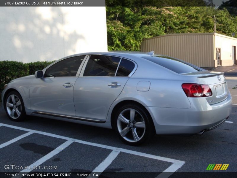 Mercury Metallic / Black 2007 Lexus GS 350