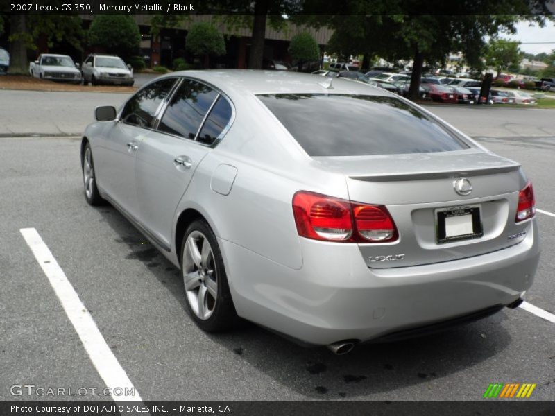 Mercury Metallic / Black 2007 Lexus GS 350