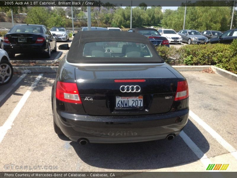 Brilliant Black / Grey 2005 Audi A4 1.8T Cabriolet