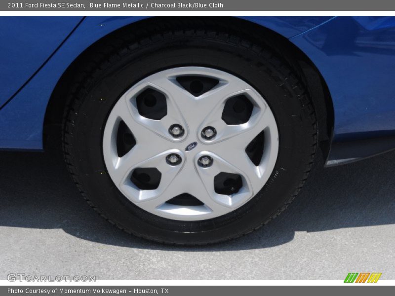 Blue Flame Metallic / Charcoal Black/Blue Cloth 2011 Ford Fiesta SE Sedan