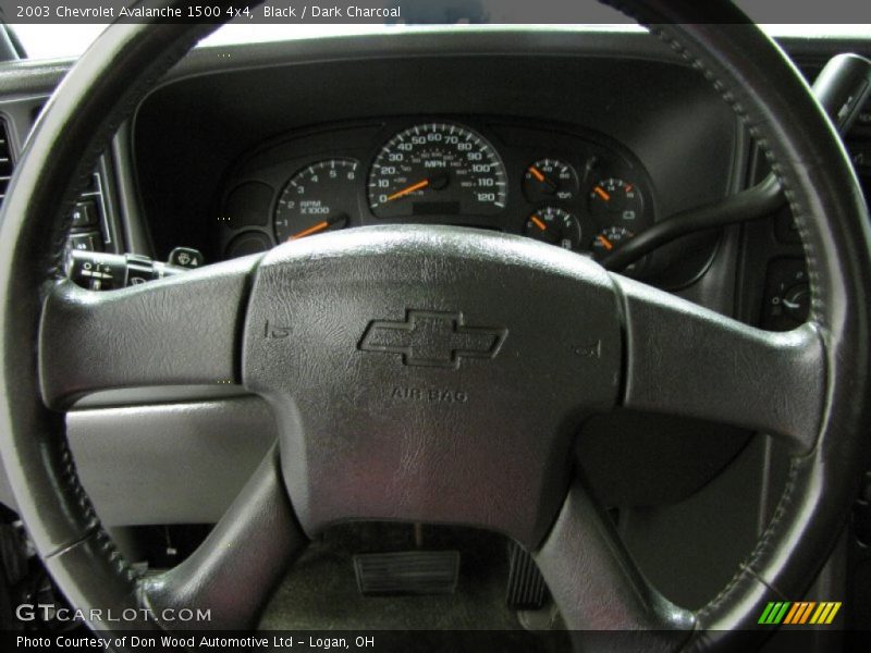 Black / Dark Charcoal 2003 Chevrolet Avalanche 1500 4x4