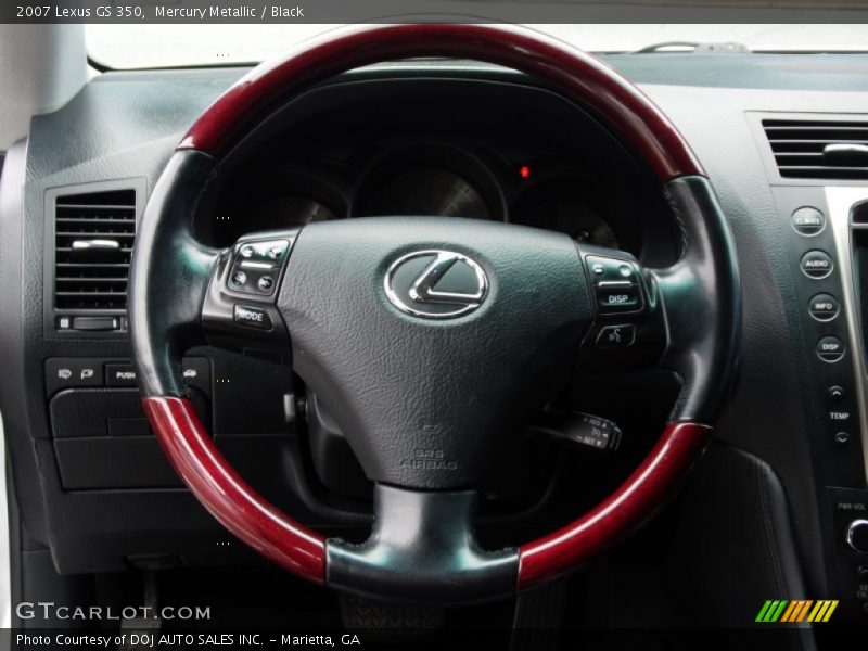 Mercury Metallic / Black 2007 Lexus GS 350