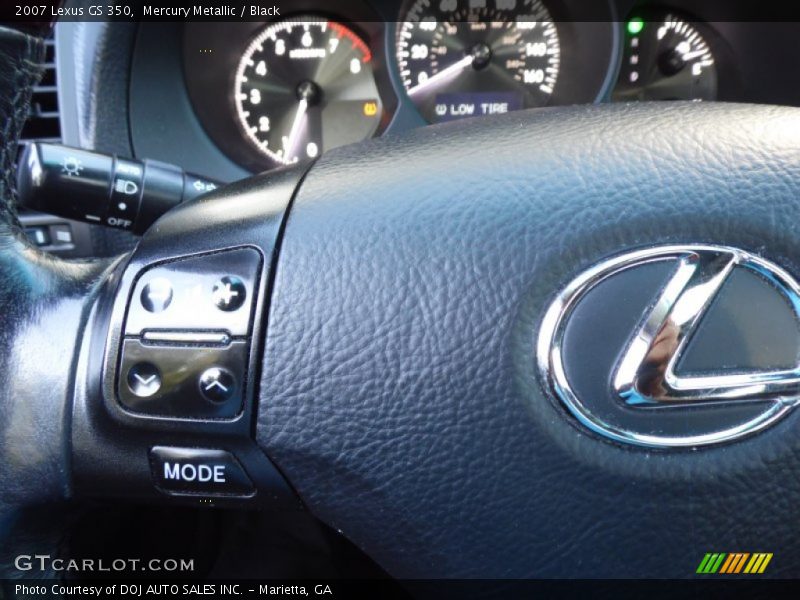 Mercury Metallic / Black 2007 Lexus GS 350
