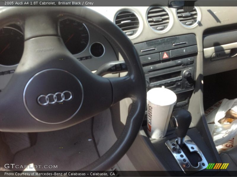 Brilliant Black / Grey 2005 Audi A4 1.8T Cabriolet