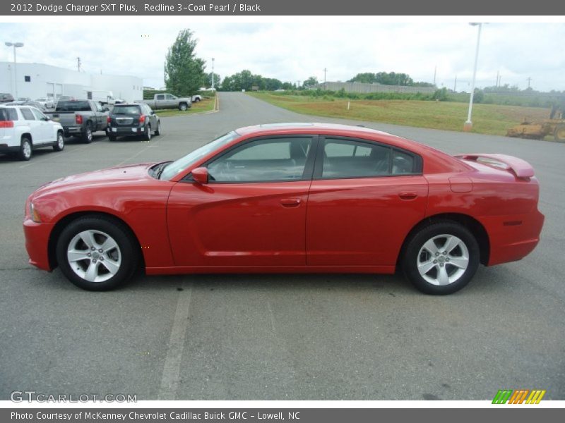 Redline 3-Coat Pearl / Black 2012 Dodge Charger SXT Plus