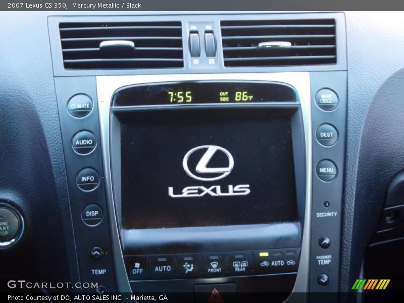 Mercury Metallic / Black 2007 Lexus GS 350