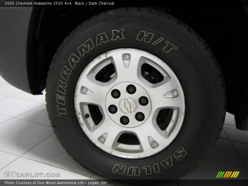 Black / Dark Charcoal 2003 Chevrolet Avalanche 1500 4x4