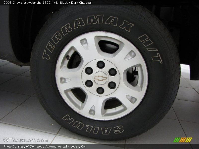 Black / Dark Charcoal 2003 Chevrolet Avalanche 1500 4x4