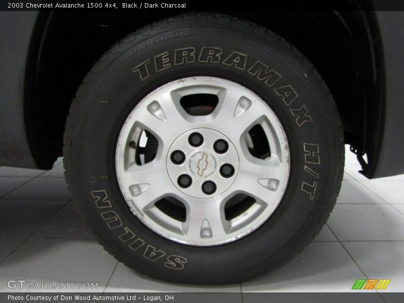 Black / Dark Charcoal 2003 Chevrolet Avalanche 1500 4x4