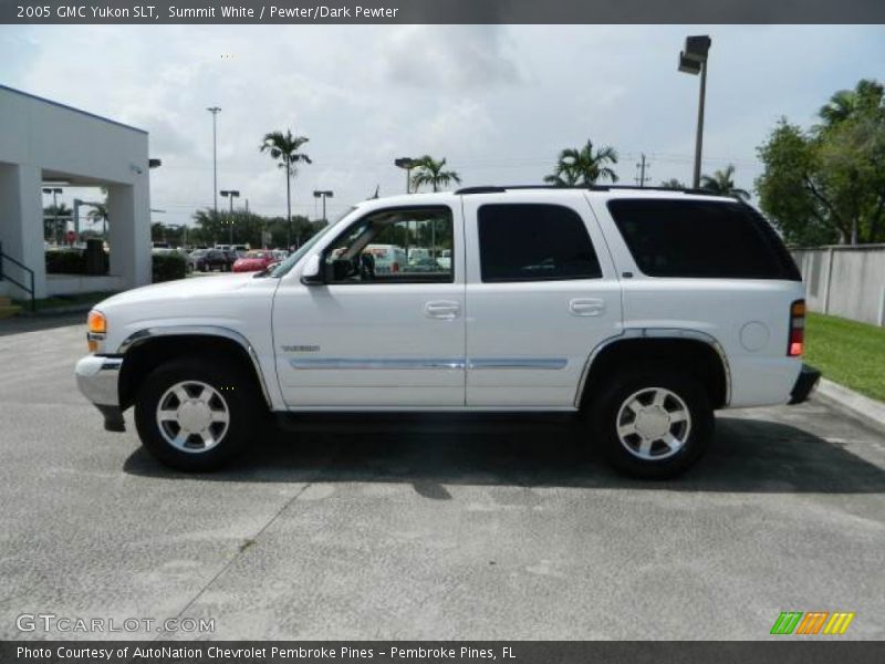Summit White / Pewter/Dark Pewter 2005 GMC Yukon SLT
