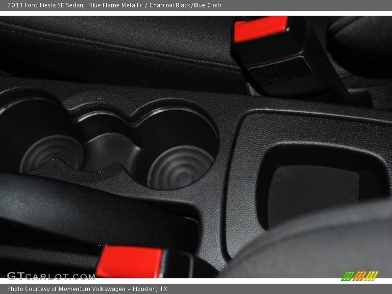 Blue Flame Metallic / Charcoal Black/Blue Cloth 2011 Ford Fiesta SE Sedan