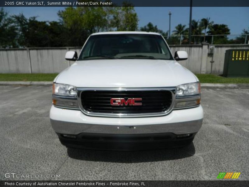 Summit White / Pewter/Dark Pewter 2005 GMC Yukon SLT