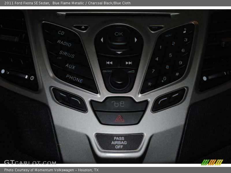 Blue Flame Metallic / Charcoal Black/Blue Cloth 2011 Ford Fiesta SE Sedan