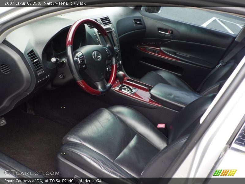 Mercury Metallic / Black 2007 Lexus GS 350