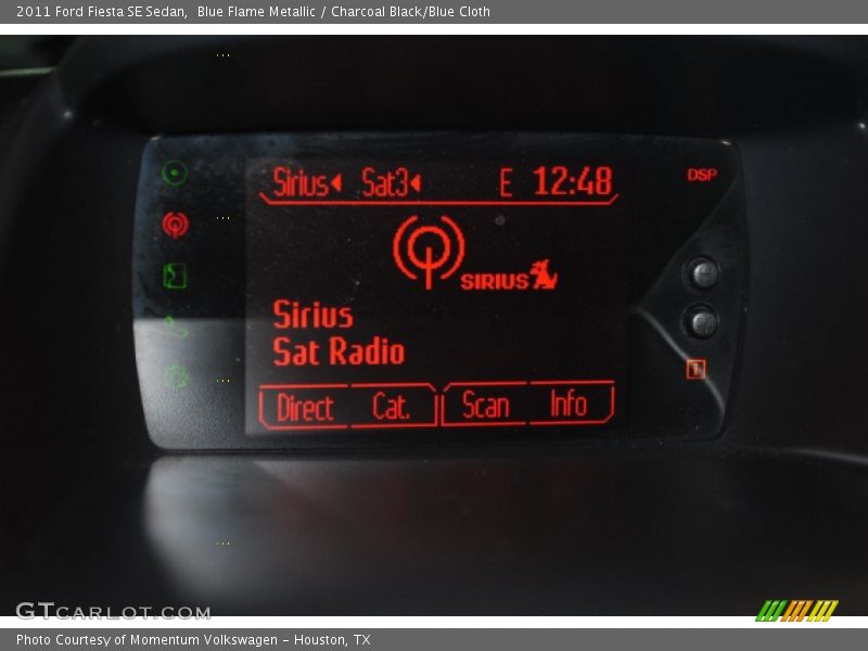 Blue Flame Metallic / Charcoal Black/Blue Cloth 2011 Ford Fiesta SE Sedan