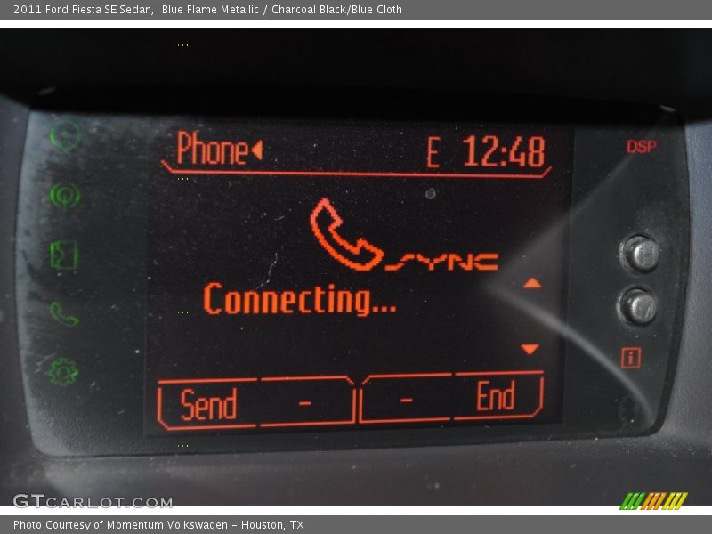 Blue Flame Metallic / Charcoal Black/Blue Cloth 2011 Ford Fiesta SE Sedan