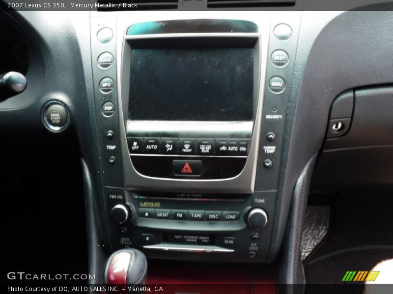 Mercury Metallic / Black 2007 Lexus GS 350