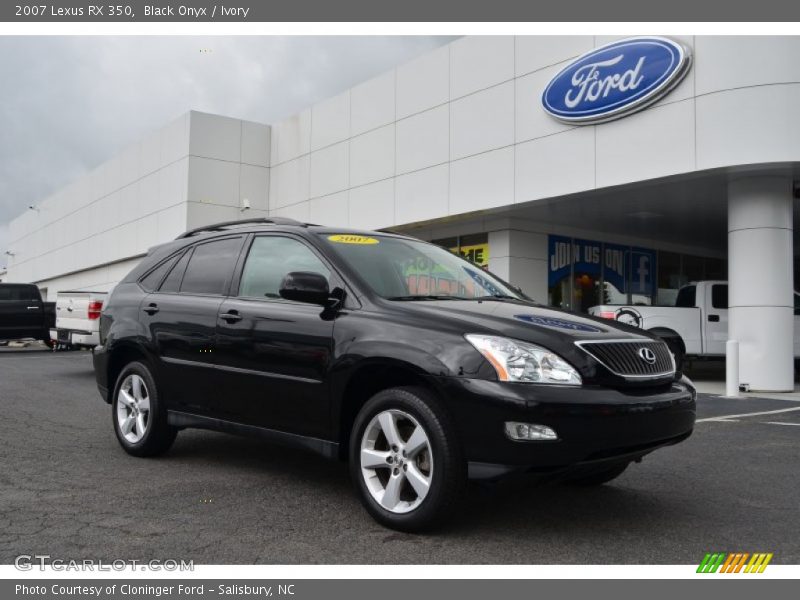 Black Onyx / Ivory 2007 Lexus RX 350