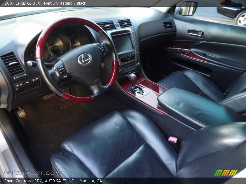 Mercury Metallic / Black 2007 Lexus GS 350