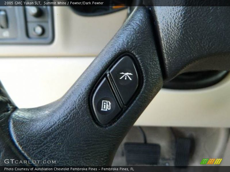 Summit White / Pewter/Dark Pewter 2005 GMC Yukon SLT