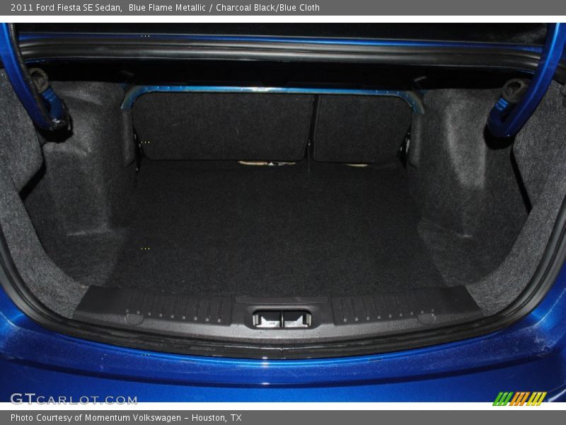 Blue Flame Metallic / Charcoal Black/Blue Cloth 2011 Ford Fiesta SE Sedan