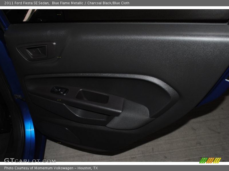 Blue Flame Metallic / Charcoal Black/Blue Cloth 2011 Ford Fiesta SE Sedan