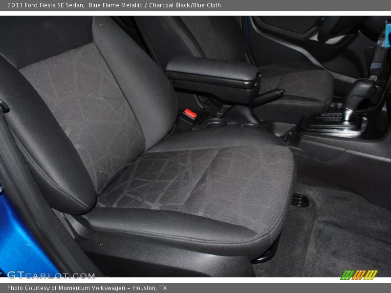 Blue Flame Metallic / Charcoal Black/Blue Cloth 2011 Ford Fiesta SE Sedan