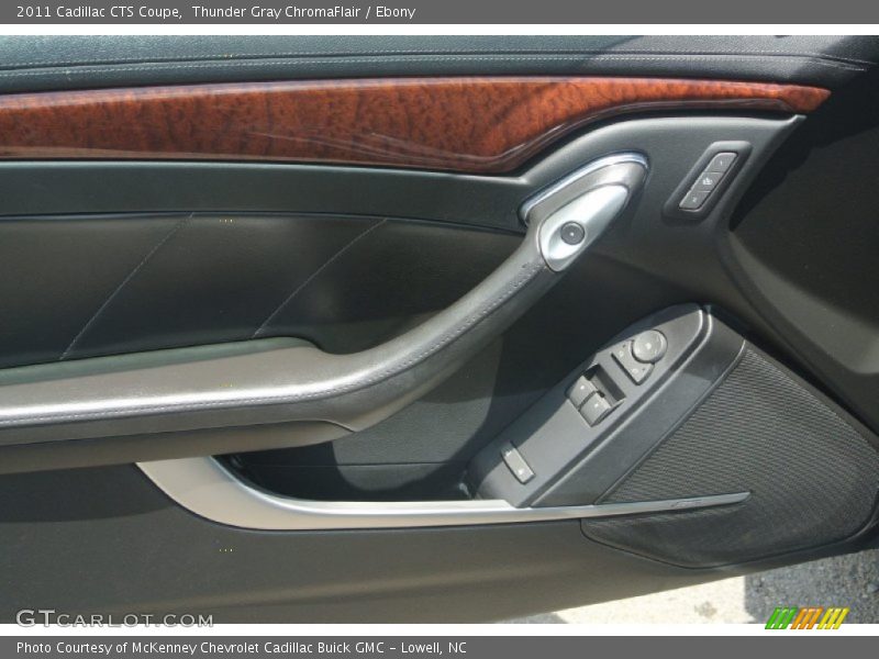 Thunder Gray ChromaFlair / Ebony 2011 Cadillac CTS Coupe