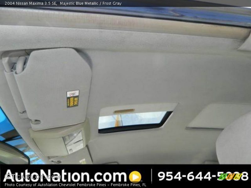 Majestic Blue Metallic / Frost Gray 2004 Nissan Maxima 3.5 SE