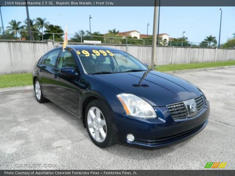 Majestic Blue Metallic / Frost Gray 2004 Nissan Maxima 3.5 SE
