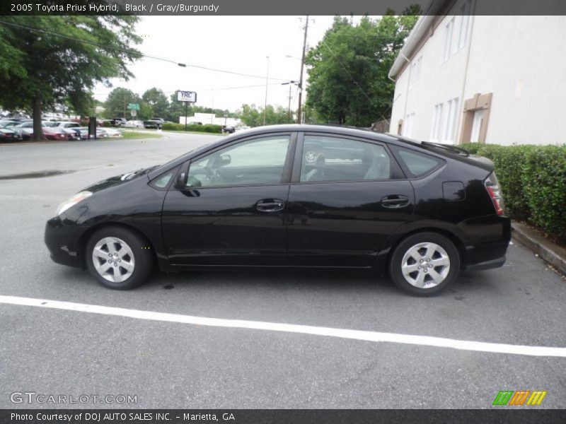Black / Gray/Burgundy 2005 Toyota Prius Hybrid