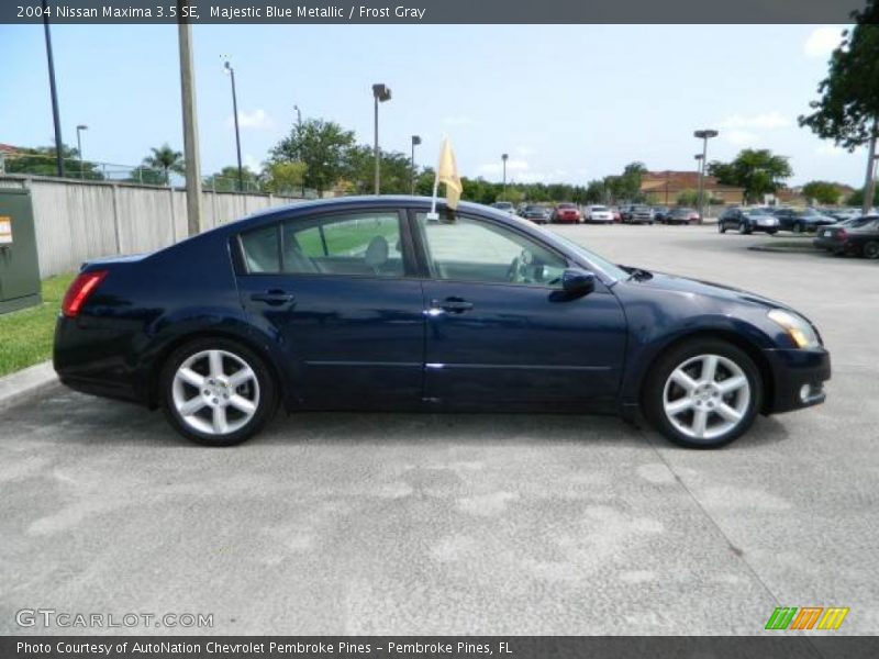 Majestic Blue Metallic / Frost Gray 2004 Nissan Maxima 3.5 SE