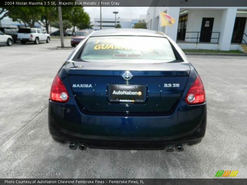Majestic Blue Metallic / Frost Gray 2004 Nissan Maxima 3.5 SE