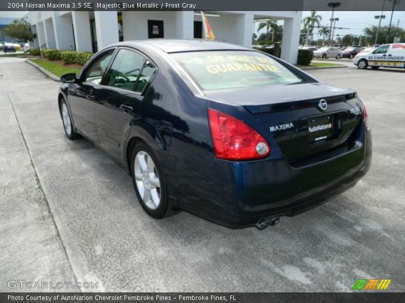 Majestic Blue Metallic / Frost Gray 2004 Nissan Maxima 3.5 SE