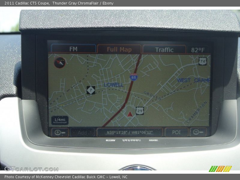 Navigation of 2011 CTS Coupe
