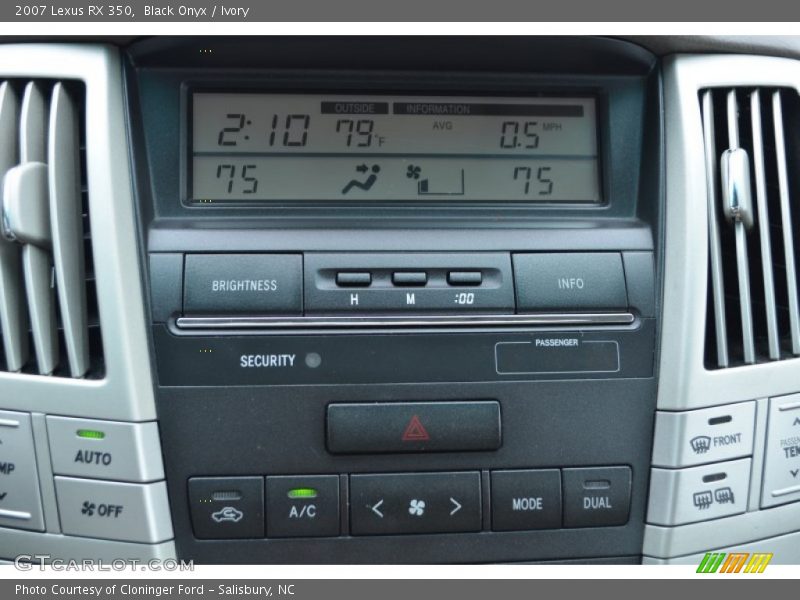 Black Onyx / Ivory 2007 Lexus RX 350