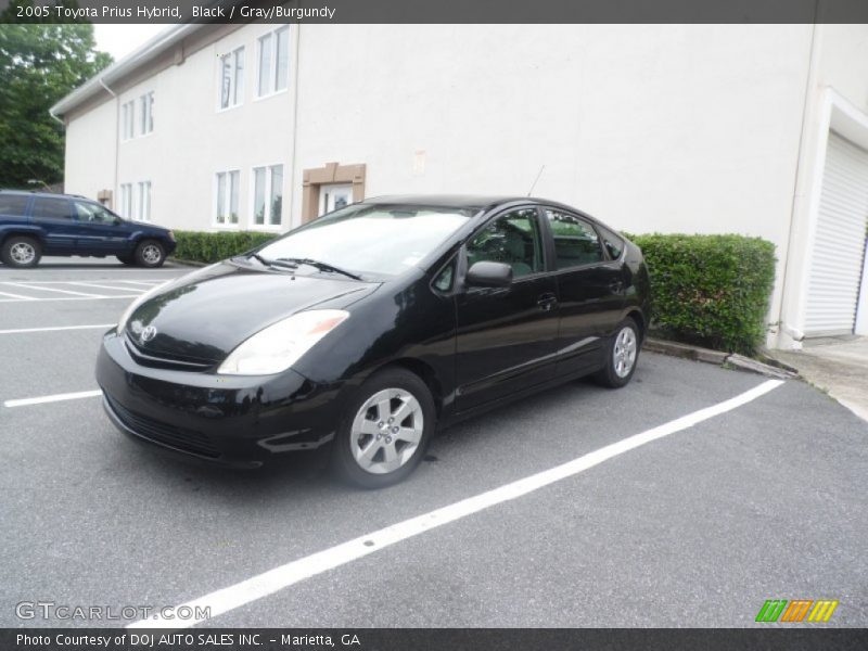 Black / Gray/Burgundy 2005 Toyota Prius Hybrid