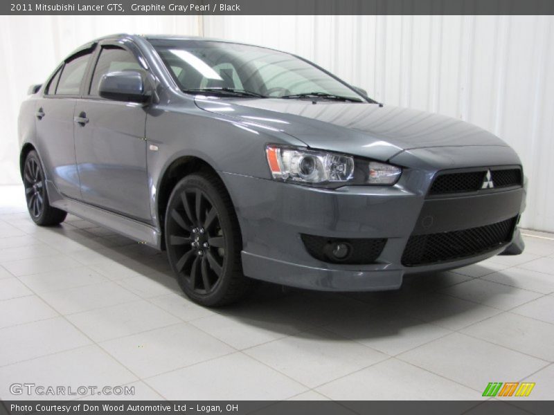 Graphite Gray Pearl / Black 2011 Mitsubishi Lancer GTS