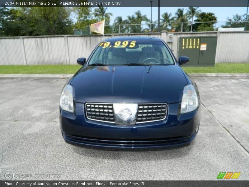 Majestic Blue Metallic / Frost Gray 2004 Nissan Maxima 3.5 SE