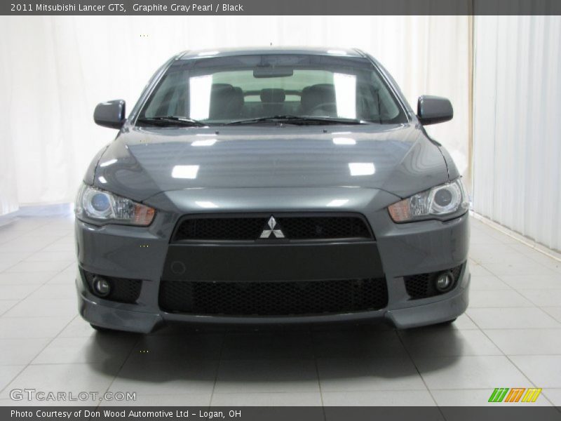 Graphite Gray Pearl / Black 2011 Mitsubishi Lancer GTS