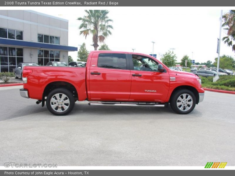 Radiant Red / Beige 2008 Toyota Tundra Texas Edition CrewMax