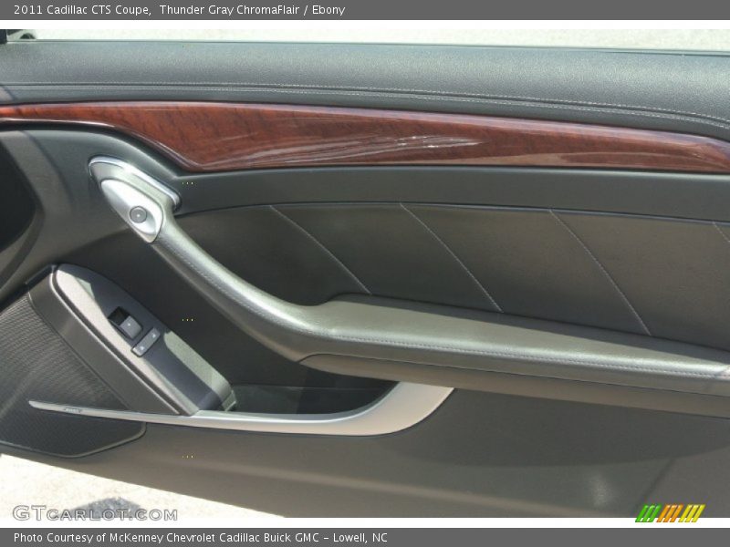 Thunder Gray ChromaFlair / Ebony 2011 Cadillac CTS Coupe