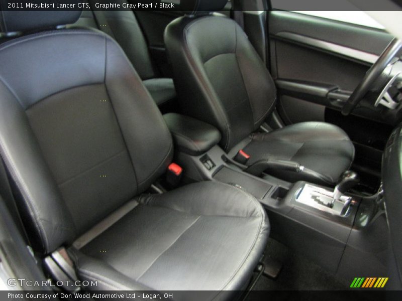Graphite Gray Pearl / Black 2011 Mitsubishi Lancer GTS